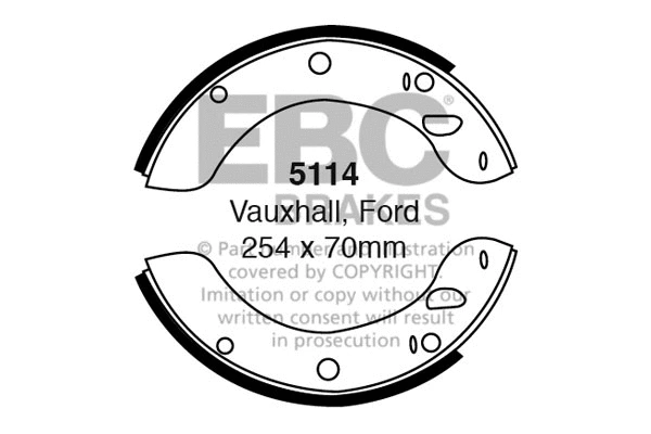 Brake Shoe Set (5114)