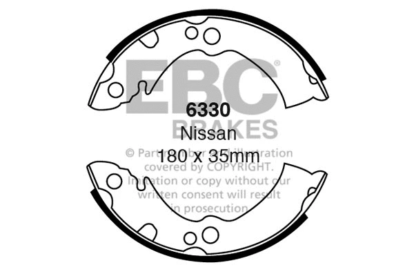 Brake Shoe Set (6330)