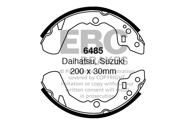 Brake Shoe Set (6485)