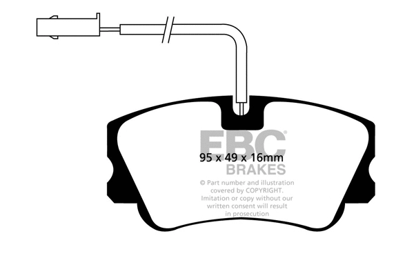 Brake Pad Set, disc brake (DP1011)