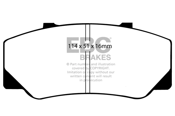 Brake Pad Set, disc brake (DP511)