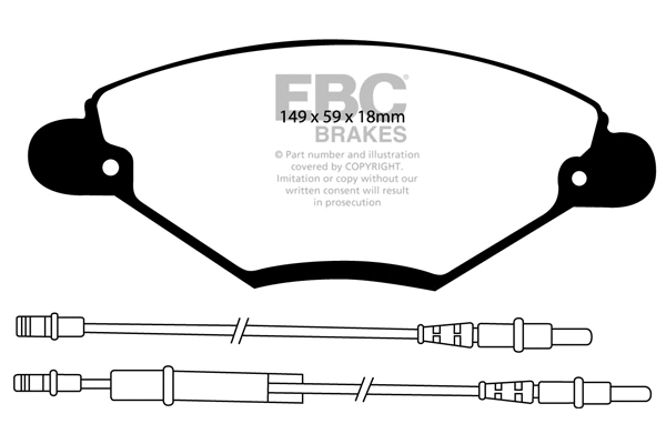 Brake Pad Set, disc brake (DP1371)