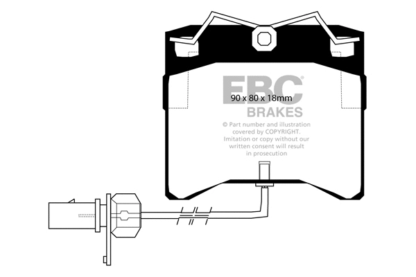 Brake Pad Set, disc brake (DP1429)