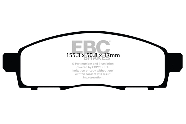 Brake Pad Set, disc brake (DPX2122)