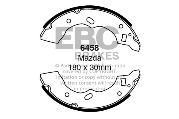 Brake Shoe Set (6458)