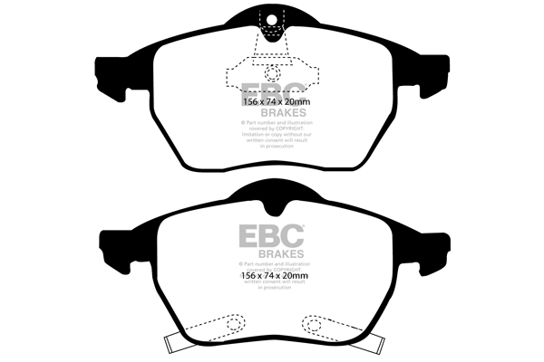 Brake Pad Set, disc brake (DP1187)