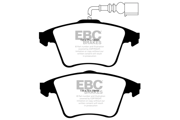 Brake Pad Set, disc brake (DP1556)