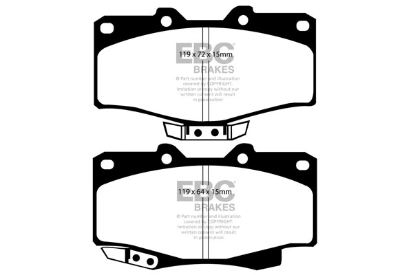 Brake Pad Set, disc brake (DP807)