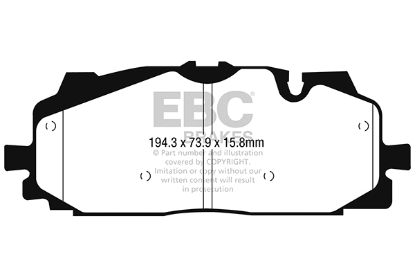Brake Pad Set, disc brake (DP42277R)