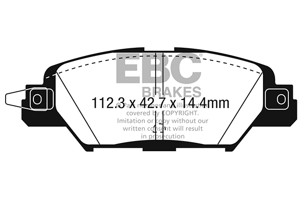 Brake Pad Set, disc brake (DPX3071)