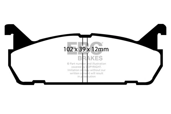 Brake Pad Set, disc brake (DP2828)