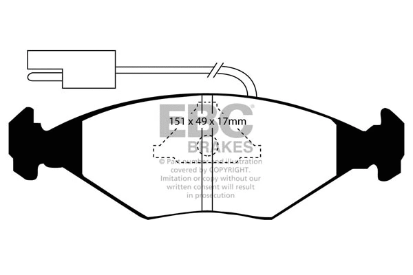 Brake Pad Set, disc brake (DP704)