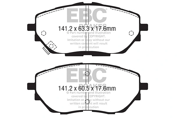 Brake Pad Set, disc brake (DPX2368)