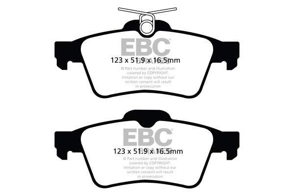 Brake Pad Set, disc brake (DPX2121)
