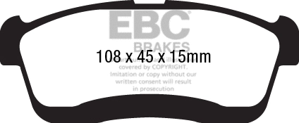 Brake Pad Set, disc brake (DPX2238)