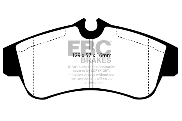 Brake Pad Set, disc brake (DP2833)