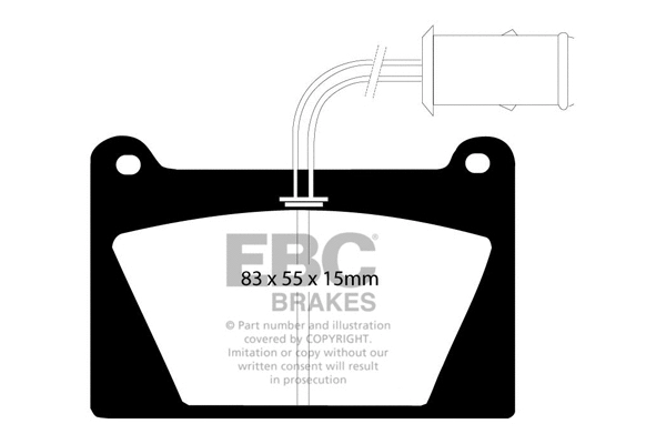 Brake Pad Set, disc brake (DP627)