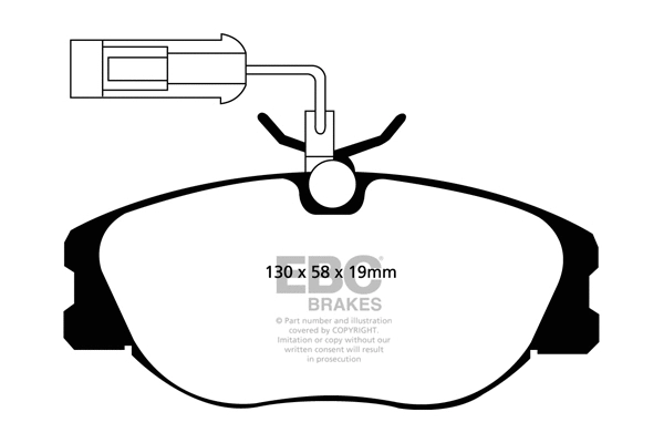 Brake Pad Set, disc brake (DP1109)