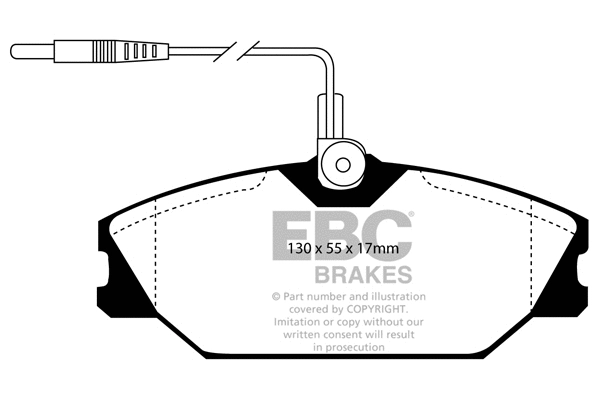 Brake Pad Set, disc brake (DP2949)