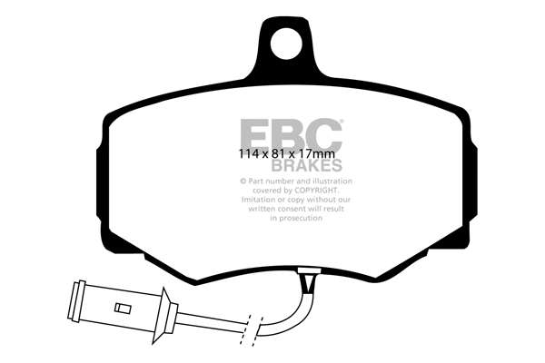Brake Pad Set, disc brake (DP756)