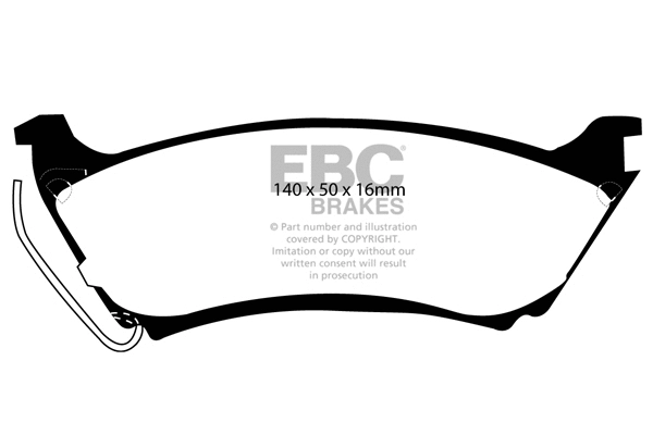 Brake Pad Set, disc brake (DP61233)