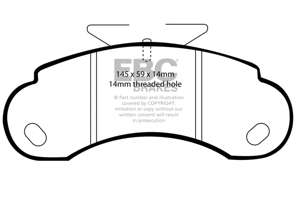 Brake Pad Set, disc brake (DP832)