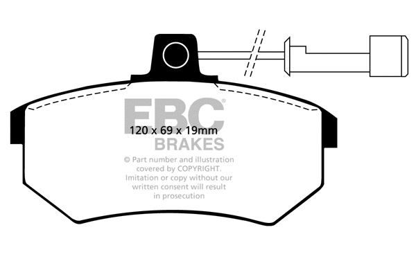 Brake Pad Set, disc brake (DP2486)