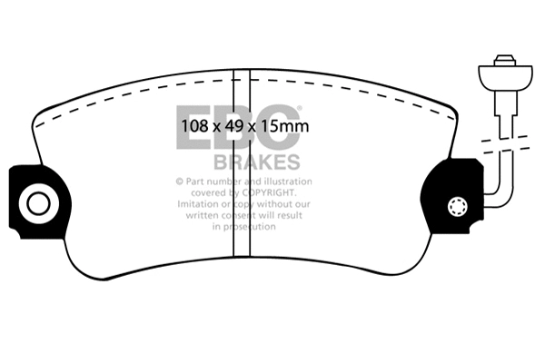 Brake Pad Set, disc brake (DP417)