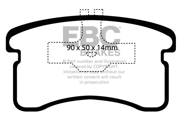 Brake Pad Set, disc brake (DP1016)