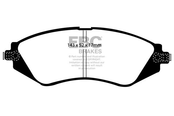 Brake Pad Set, disc brake (DP1196)
