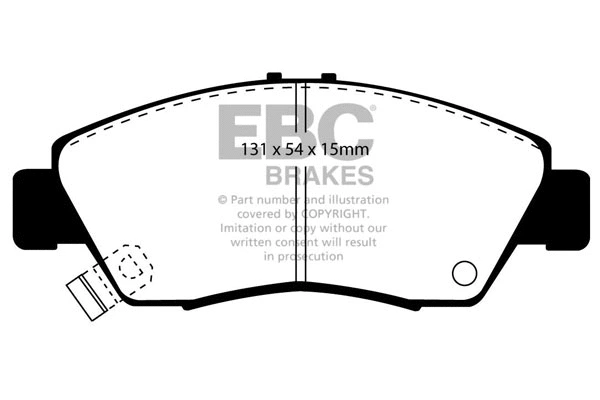 Brake Pad Set, disc brake (DP890)