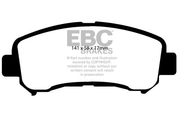 Brake Pad Set, disc brake (DP1954)