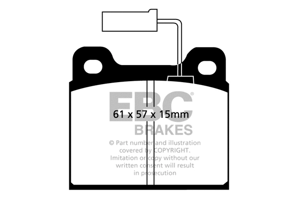 Brake Pad Set, disc brake (DP913)