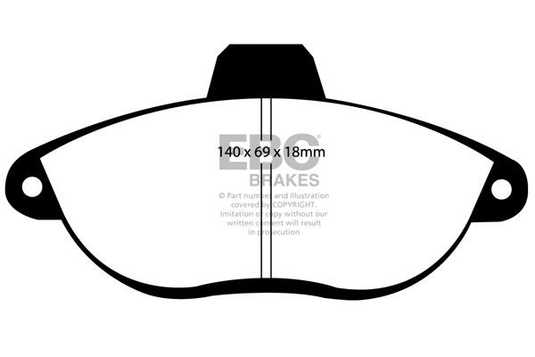 Brake Pad Set, disc brake (DP1053)