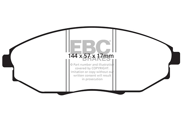 Brake Pad Set, disc brake (DP1750)