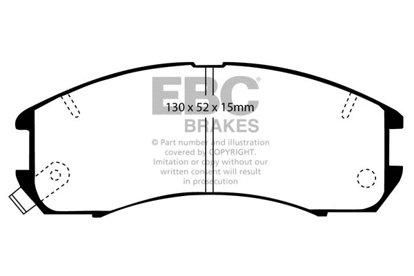 Brake Pad Set, disc brake (DP2705)
