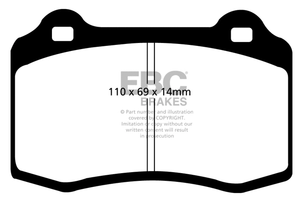 Brake Pad Set, disc brake (DP41140R)