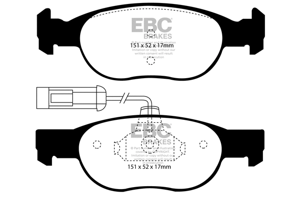 Brake Pad Set, disc brake (DP1059)