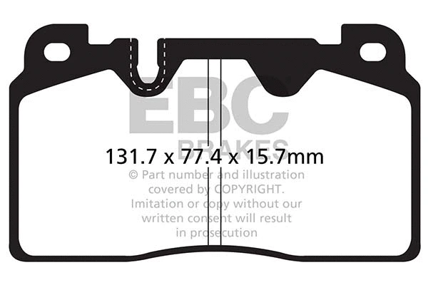 Brake Pad Set, disc brake (DP62168)