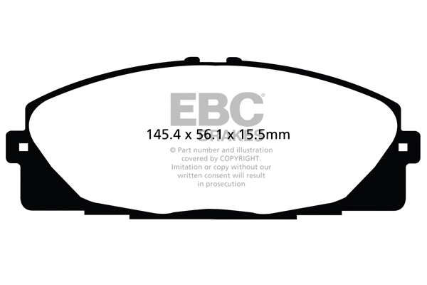 Brake Pad Set, disc brake (DPX2114)