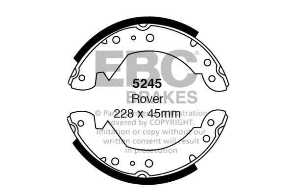 Brake Shoe Set (5245)
