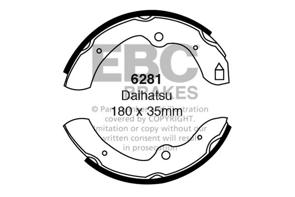 Brake Shoe Set (6281)