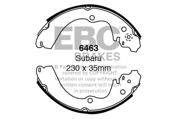 Brake Shoe Set (6463)