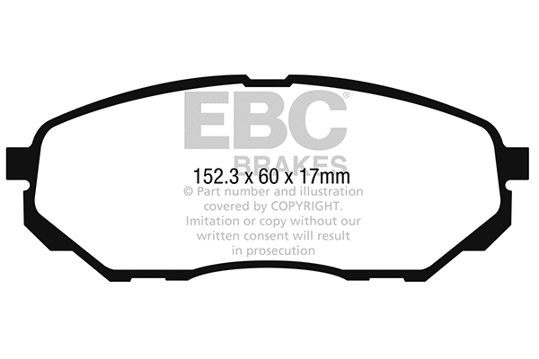 Brake Pad Set, disc brake (DPX2264)