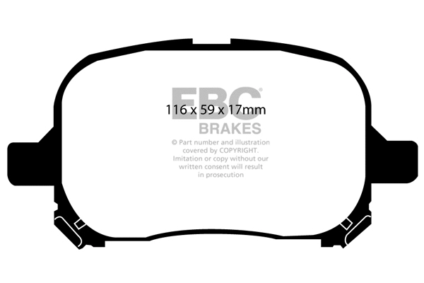 Brake Pad Set, disc brake (DP1133)