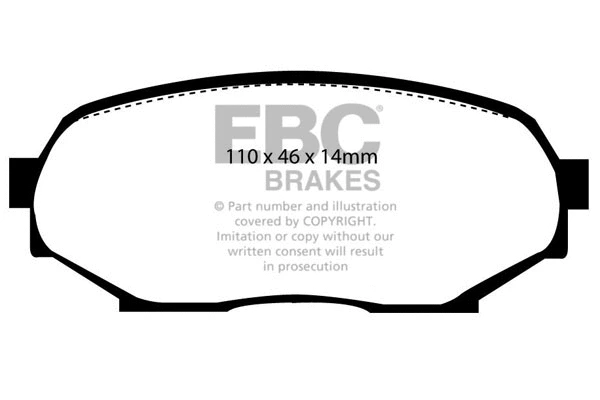 Brake Pad Set, disc brake (DP2802)