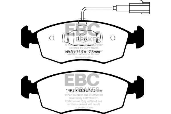 Brake Pad Set, disc brake (DP22141)