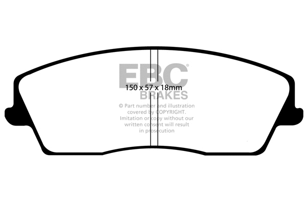 Brake Pad Set, disc brake (DP1723)