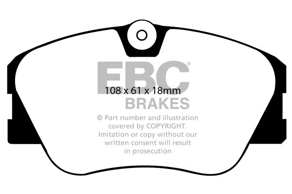 Brake Pad Set, disc brake (DP577)
