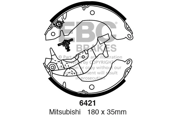 Brake Shoe Set (6421)